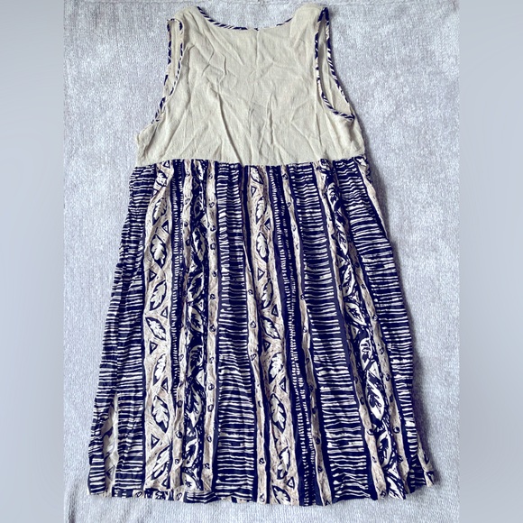 Vintage 90s Midi Dress, Boho, Printed Skirt, Size 18 - Picture 4 of 6